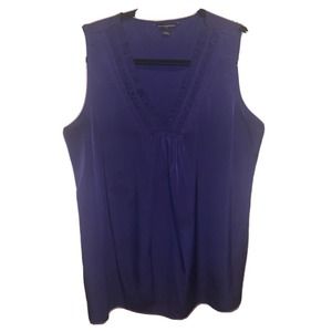 Banana Republic Sleeveless V Neck Blouse Size L